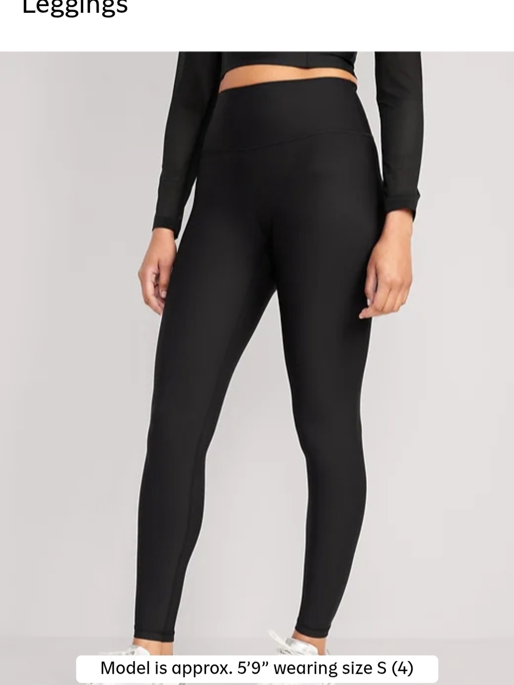 Old Navy Black High-Waist Leggings